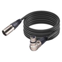 Cabo De Áudio Xlr Macho + Xlr Femêa 90 Graus Mxt - 10 Metros Cabo De Áudio Xlr Macho + Xlr Femêa 90 Graus Mxt - 10 Metros