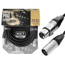 Cabo De Áudio Xlr Xlr Blindado Balanceado Mxt Pro Series - 5m Cabo De Áudio Xlr Xlr Blindado Balanceado Mxt Pro Series - 5m