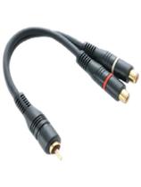 Cabo De Audio Y 1 Rca Macho + 2 Rca Femea Gold 5 Mm (Granel)