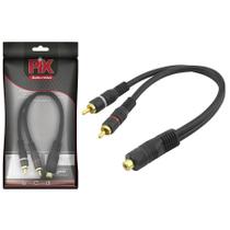 Cabo De Áudio Y 2 Rca Macho 1 Fêmea 25 Cm 5mm Alta Qualidade Cabo De Áudio Y 2 Rca Macho 1 Fêmea 25 Cm 5mm Alta Qualidade