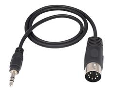 Cabo de áudio ZdycgTime 3,5 mm para Midi 7 pinos Din Male 0,5 m