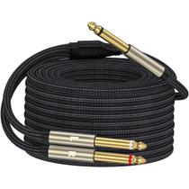 Cabo de áudio ZTOXLR 1/4 polegada TRS Stereo Y-Splitter Insert