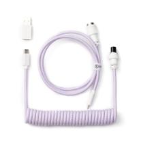 Cabo de aviador em espiral personalizado Keychron Light Purple USB-C