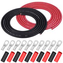 Cabo de Bateria de Soldagem iGreely 6 AWG - 10 Pés (Preto e Vermelho) Cabo de Bateria de Soldagem iGreely 6 AWG - 10 Pés (Preto e Vermelho)