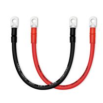 Cabo de bateria QIATOL 8 AWG de cobre, 2 peças, com terminais Cabo de bateria QIATOL 8 AWG de cobre, 2 peças, com terminais