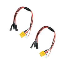 Cabo De Carga 22AWG 15cm XT60 3S XH Macho Para Conector JST-PH 2.0 Para Baterias Lipo 3S 1S MCP X