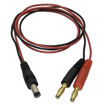 Cabo De Carga 60CM 22AWG DC 5.5x2.1mm Macho Para Plugue Banana De 4mm Para Bateria Lipo Modelo De Cabo De Carga 60CM 22AWG DC 5.5x2.1mm Macho Para Plugue Banana De 4mm Para Bateria Lipo Modelo De