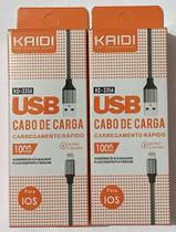 Cabo de carga ios 2.4a 1m kd-335a - Kaidi Cabo de carga ios 2.4a 1m kd-335a - Kaidi