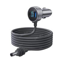 Cabo De Carregador De Carro 10-16.4FT Adaptador USB Para Acendedor De Cigarros Com Display Digital