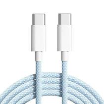 Cabo de carregador USB Tipo C Tecido trançado Com Carregamento rápido e modo turbo 1 metro