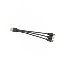 Cabo de Carregamento 3 em 1 USB para Micro USB, Multi-Entrada para Vários Dispositivos Cabo de Carregamento 3 em 1 USB para Micro USB, Multi-Entrada para Vários Dispositivos