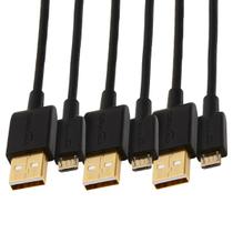 Cabo de carregamento Amazon Basics USB-A para Micro USB 2.0, pacote com 3