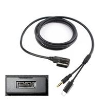 Cabo de carregamento auxiliar Adaptador de música de 3,5 mm para Mercedes Benz