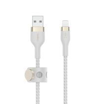 Cabo de carregamento Belkin BoostCharge Pro Flex USB tipo A para Lightning 3m branco