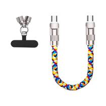 Cabo De Carregamento E Dados 2 Em 1 Tipo-C Para Celular Com Alça De Pulso, Acessórios PD 60W