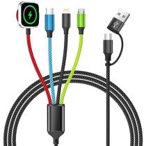 Cabo de Carregamento Firsting 4 em 2 Multi USB A/C 1,5 m Cabo de Carregamento Firsting 4 em 2 Multi USB A/C 1,5 m