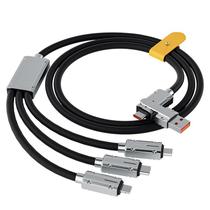 Cabo de carregamento Milklian 120W Multi-Charger Type-C/iOS/Android Cabo de carregamento Milklian 120W Multi-Charger Type-C/iOS/Android