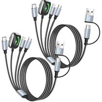 Cabo de Carregamento MPATIBY 4-em-2 Magnético 1,5m Kit para Viagem Cabo de Carregamento MPATIBY 4-em-2 Magnético 1,5m Kit para Viagem