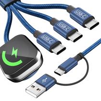 Cabo de Carregamento MPATIBY 4 em 2 USB-C iWatch 1,5m Cabo de Carregamento MPATIBY 4 em 2 USB-C iWatch 1,5m