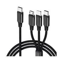 Cabo De Carregamento Multi 3 Em 1 USB C De 4 Pés Para iPad pro Mini MacBook pro Air iPhone 16 15 14 Cabo De Carregamento Multi 3 Em 1 USB C De 4 Pés Para iPad pro Mini MacBook pro Air iPhone 16 15 14