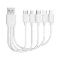 Cabo De Carregamento Multi USB 4 Em 1 Curto De 20cm Tipo C Micro USB Divisor De 4 Portas 5V 2A