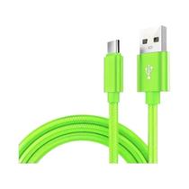 Cabo De Carregamento Rápido 2.4A USB a Para Tipo C Trançado Em Nylon Para Acessórios De Telefone