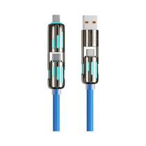 Cabo De Carregamento Rápido 240W 4-em-1 USB Tipo C Lightning Para iPhone iPad Cabo De Carregamento