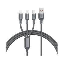 Cabo De Carregamento Rápido 3 Em 1 De 120W Para iPhone 15 14 13 12 11 X pro Max Micro USB Tipo-C