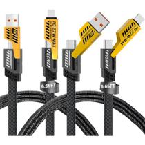 Cabo De Carregamento Rápido 4 Em 1 De Metal Cabo Mecânico kc-300