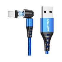 Cabo De Carregamento Rápido Magnético 540 Rotativo 5A Tipo C Micro USB Para iPhone 15 Xiaomi USLION
