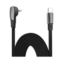 Cabo De Carregamento Rápido Tipo C 60W Com Conector USB C De 90 Graus Para Carregamento De Telefone