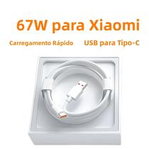 Cabo De Carregamento Rápido Tipo-C De 67W Para Xiaomi Mi 13 14 11 12 Redmi Note 9-11 POCO X5 Pro,
