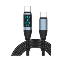 Cabo De Carregamento Rápido Tipo C Para Tipo C 240W Com Display Digital PD3.1, Cabo De Dados USB C