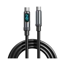 Cabo De Carregamento Rápido Tipo C Para Tipo C De 240W Com Display Digital Para iPhone 15 16 Huawei