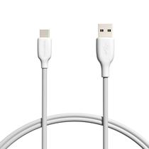 Cabo de carregamento rápido USB-C para USB-A 2.0 Amazon Basics 1m branco