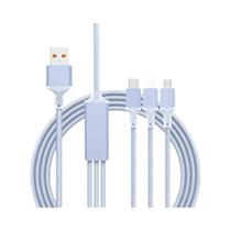 Cabo De Carregamento Rápido USB Trançado Em Nylon 5 Em 1 Para Celular Tipo C Micro Port