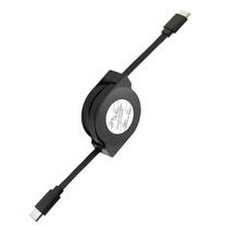 Cabo De Carregamento Retrátil USB C 60W PD Para Macbook, Cabo De Dados Rápido Tipo C Para Celulares