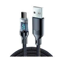 Cabo De Carregamento Super Rápido De 120W Com Display LED Para Huawei Oppo Vivo NNBILI C Para C a