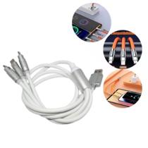 Cabo De Carregamento Triplo 3 Em 1 Ultra Rápido 120w Premium