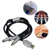 Cabo De Carregamento Triplo 3 Em 1 Ultra Rápido 120w Premium