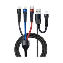 Cabo De Carregamento Universal 6 Em 1 USB a C Para 3 Em 2 Para iPhone 16 15 14 13 Max Samsung Tipo C