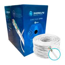Cabo de Cftv 4 pares branco Caixa C/ 305Mts - Shoreline