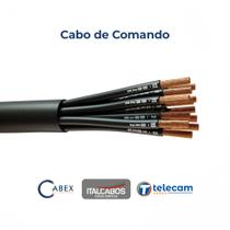 Cabo De Comando 7X1,50mm Veias Coloridas 1000V 70G Nbr 7289 Rolo 50 Metros