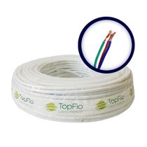 Cabo de comando branco 3x1,50 mm 50 metros