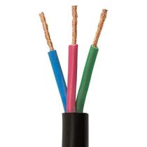 Cabo de comando preto 3x0,75 mm 25 metros