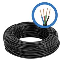 Cabo de comando preto 4x2,50 mm 25 metros