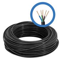 Cabo de comando preto 5x2,50 mm metro 70 metros Cabo de comando preto 5x2,50 mm metro 70 metros
