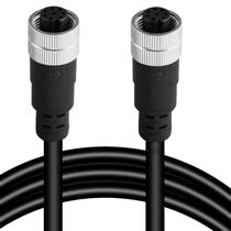 Cabo de conector fêmea duplo M12 de 8 pinos - impermeável industrial Cabo de conector fêmea duplo M12 de 8 pinos - impermeável industrial