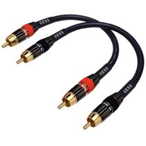 Cabo de conexão de áudio CESS-163-1f RCA de baixo ruído de calibre 12 de 30 cm