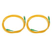 Cabo de conexão de fibra óptica Hilitand 3M de modo único SC/APC x2 Cabo de conexão de fibra óptica Hilitand 3M de modo único SC/APC x2